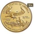 10 x 1/4 Unze Gold American Eagle diverse Jahrgänge
