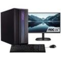 E (A bis G) CAPTIVA Business-PC-Komplettsystem "Power Starter R69-385 TFT Bundle" Computer-Komplettsysteme Gr. Microsoft Windows 11 Home (64 Bit), 16 GB RAM 500 GB SSD, schwarz PC Sets