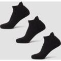 MP Unisex Turnschuh-Socken (3er-Pack) – Schwarz - UK 2-5