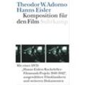 Komposition für den Film, m. DVD - Theodor W. Adorno, Hanns Eisler, Gebunden
