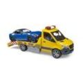 bruder MB Sprinter Autotransporter mit Light & Sound Modul und Roadster 02675 Spielzeugauto