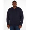 Tommy Hilfiger Big & Tall V-Ausschnitt-Pullover BT-CLASSIC COTTON V NECK-B, blau