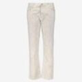 Weiß & graue Regular Fit Jeans mit Streifenmuster