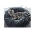 Tierbett Hundebett Katzenbett Haustierbett Kuschelbett Bett Hundekorb Grau