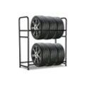 Randaco Regal Reifenregal 107×46×117cm Stahlkonstruktion Reifenständer für 8 Reifen