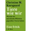 Tiere wie wir - Christine M. Korsgaard, Gebunden
