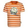 sigikid - T-Shirt SAFARI ADVENTURE gestreift in orange, Gr.110
