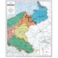 Historische Karte: DEUTSCHES REICH - Provinzen Ostpreußen, Westpreußen, Posen und Schlesien nach dem 28. Juni 1919 (gerollt), Karte (im Sinne von Landkarte)