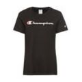 Champion T-Shirt Icons Crewneck T-Shirt Large Logo, schwarz