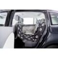 TRIXIE Autositz Schondecke für Hunde, halb, Vordersitz, Einzelsitz hinten, 0,65 × 1,45 m, schwarz/beige
