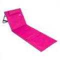 Deuba® Strandmatte - Strandmatratze mit Rückenlehne faltbar/höhenverstellbar 158 x 56 x 45,5cm grün