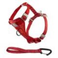 kurgo Autohundegeschirr Autogeschirr Tru-Fit-Smart Harness inkl. Gurtanschluss rot