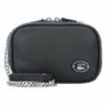 Lacoste Origin Croc Umhängetasche Leder 16 cm noir