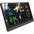 Steelboxx Wetterstation Thermometer Barometer Touchdisplay Wetterstation (Außensensor