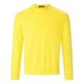Rundhals-Pullover aus 100% Baumwolle Pima Cotton Louis Sayn gelb