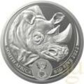 5 Unzen Silbermünze Südafrika Big Five Nashorn 2022 proof