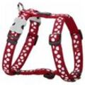 Red Dingo Hunde-Geschirr Hundegeschirr Style Sports Weiß Punkte 37-61 cm