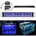 Vingo - 36W led Aquarium Mit Timer Beleuchtung Aufsetzleuchte Weiß+Blau Universal Fit 70-100CM