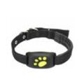 Hunde Katzen GPS-Tracking Haustier-GPS-Tracker Anti-verlorenes Halsband Echtzeit-Tracking-Gerät Haustier-Halsband-Ortungsgerät mit Mikrofon -schwarz