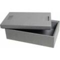 Climapor - Thermobox Transportbox 16,5 l grau Isolierbox Kühlbox Warmhaltebox Styroporbox