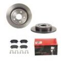 Brembo Bremsscheiben COATED Ø292mm + Bremsbeläge hinten für Opel INSIGNIA A G09