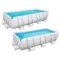 Bestway Power Steel™ Frame Pool Komplett-Set, eckig