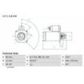 Bosch Anlasser (0 986 021 590) für Fiat 500 Doblo Tipo 124 Abarth 500c / 595c