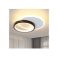 ZMH LED Deckenleuchte Modern Schwarz Weiß Design Acryl Wohnzimmerlampe