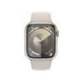 Apple Watch Series 9 (GPS + Cellular) 41mm Aluminiumgehäuse polarstern, Sportband polarstern, M/L