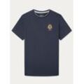 Hackett T-Shirt aus Baumwolle mit Logostickerei, Classic Fit