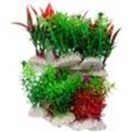 12x Aquarium Wasserpflanzen Set Aquarien Künstliche Pflanze Sparset Kunstpflanze