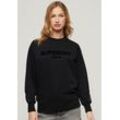 Superdry Sweatshirt SPORT LUXE LOOSE CREW SWEAT, schwarz