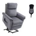 HOMCOM Sessel mit Aufstehhilfe Fernsehsessel Massagesessel Relaxsessel elektrisch Aufstehsessel mit