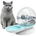 Trinkbrunnen für Katzen – Fassungsvermögen: 2,8 Liter, automatische Zirkulation – leicht zu reinigen, blau