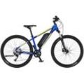FISCHER Fahrrad E-Bike MONTIS 2.1 Junior 422, 9 Gang, Kettenschaltung, Heckmotor, 418 Wh Akku, blau