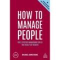 How to Manage People - Michael Armstrong, Kartoniert (TB)