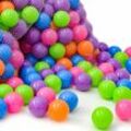 100 colorful hollow Plastic Balls ø 6 cm to fill ball pits for baby - bunt - Littletom