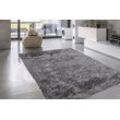 Hochflor-Teppich CALO-DELUXE "Masada 900" Teppiche Gr. B/L: 200 cm x 290 cm, 40 mm, 1 St., grau (grau, weiß) Esszimmerteppiche