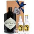 Geschenk-Set: Hendrick’s Gin (44 % Vol. / 0,7 L) + 2 x Thomas Henry Indian Tonic (0,2 L inkl. 0,30€ Pfand) in GP