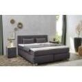 Boxspringbett Romana Mix, dunkelgrau, 180 x 200 cm