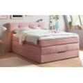 Boxspringbett BX1370 Frieda, rosa, 140 x 200 cm, inkl. Bettkasten