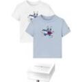 Tommy Hilfiger T-Shirt BABY FLAG TEE 2 PACK GIFTBOX (Packung, 2-tlg., 2er-Pack) Baby bis 2 Jahre, bunt