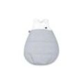 Jersey Sommerschlafsack, grau mit weißen Sternen, 86 cm
