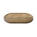 Deko Tablett aus Holz in braun