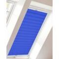 Dachfensterplissee SUNLINES "Young Style Crush" Plissees Gr. 136,1 cm, zweiseitig verschiebbar, 117,4 cm, blau (blau, weiß) Dachfensterplissees