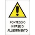 Zivilgebrauchssignalzeichen für Baustellen und Clubs - Ponteggio in allestimento