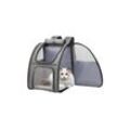 DAKYAM Tiertransporttasche faltbare Haustier-Tragetasche Transportbox Rucksack mit Matte bis 8