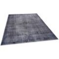 Teppich GINO FALCONE "Rachele GF-085" Teppiche Gr. B/L: 140 cm x 200 cm, 6 mm, 1 St., grau (dunkelgrau) Orientalische Muster