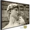 PAPERMOON Infrarotheizung "Griechische Statue" Heizkörper Gr. B/H/T: 100 cm x 60 cm x 3 cm, 600 W, bunt (kunstmotiv im aluminiumrahmen) Heizkörper