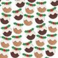 Glitzernde Moosgummi-Aufkleber "Weihnachtspudding" (100 Stück) Bastelbedarf zu Weihnachten
